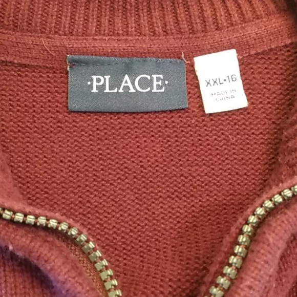 Sweater, mock turtleneck, zippered, striped - Picture 2 of 2